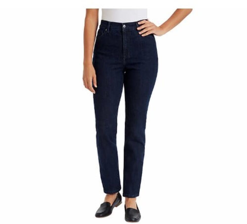 Gloria Vanderbilt Womens Amanda Skinny Fit High Rise Jeans Color Blue Size 12